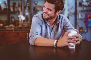 man with coffee
