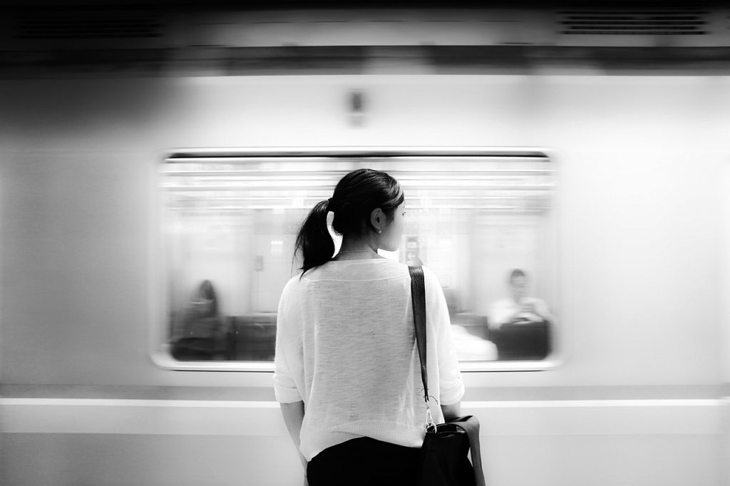 girl on subway